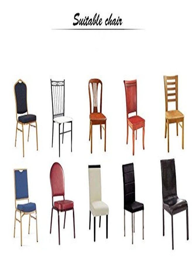 iEventStar غطاء كرسي طعام من البوليستر المطاطي من iEventStar، مناسب لحفلات الزفاف والمآدب وغرف الطعام (أحمر) - Image 5